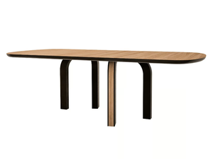 ELON - Oval wooden table _ ANA ROQUE INTERIORS